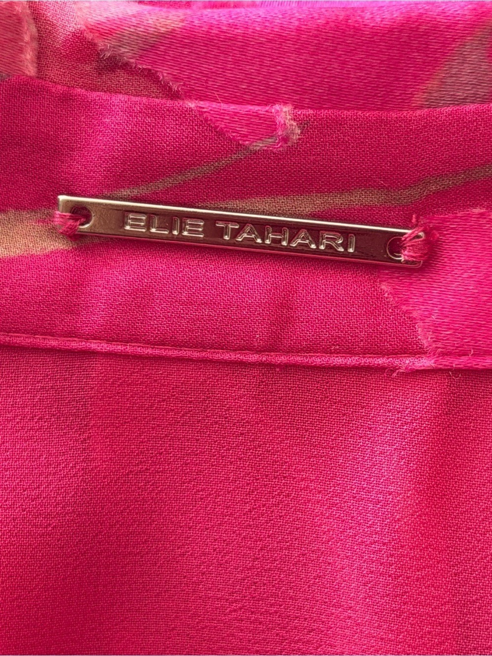 Elie Tahari Hot Pink Floral Blouse - Picture 7 of 10